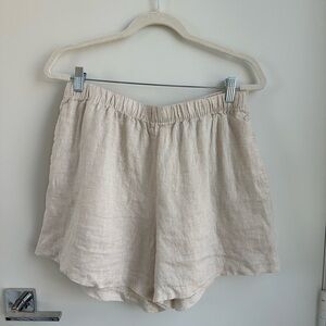LINEN SHORTS - H&M, size M
